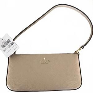 Kate Spade New York Juliette Convertible Wristlet Pebbled Leather Light Sand